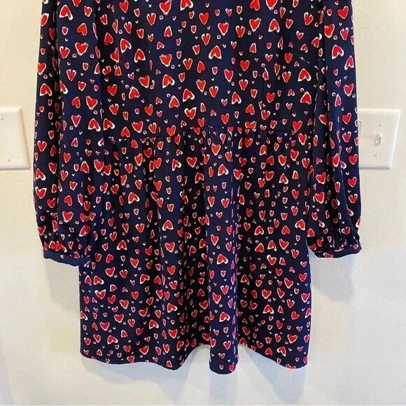 Popsugar long sleeve mini dress in size XXL heart print valentine - Picture 6 of 7